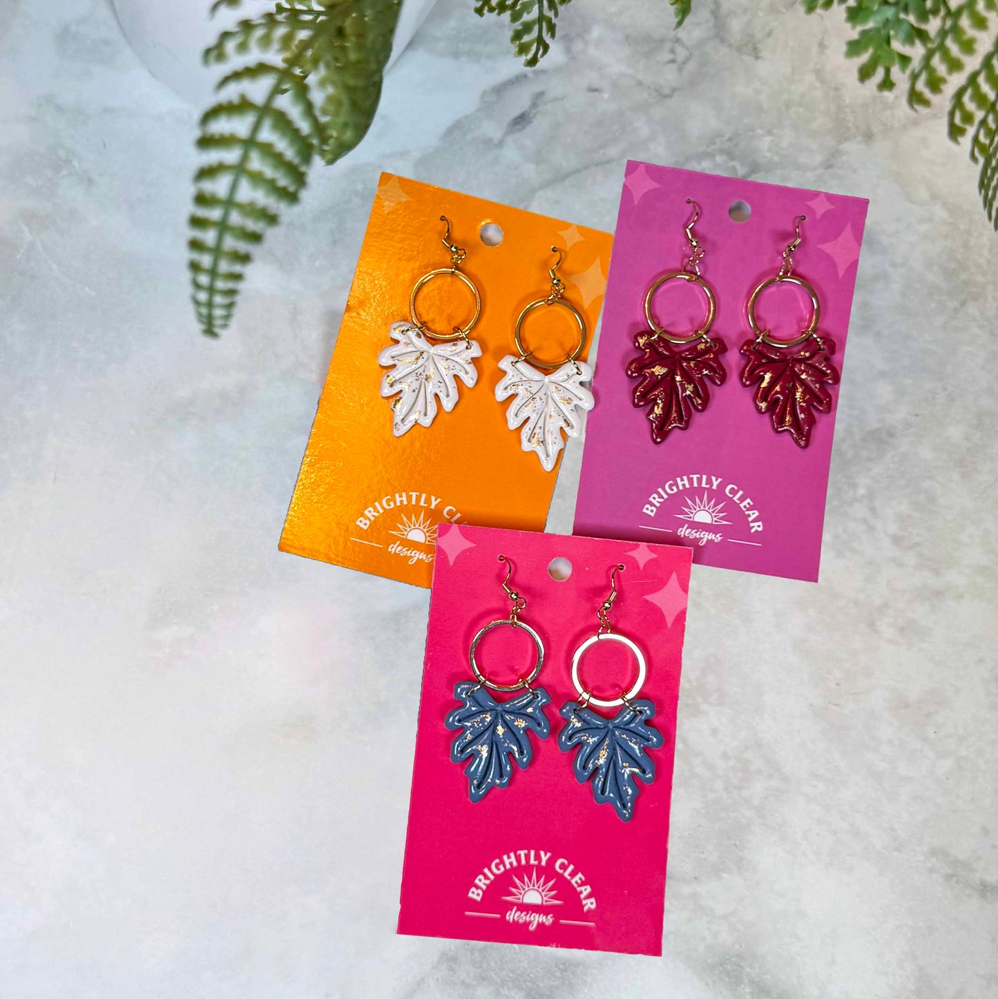 Hawthorn Leaf Earrings