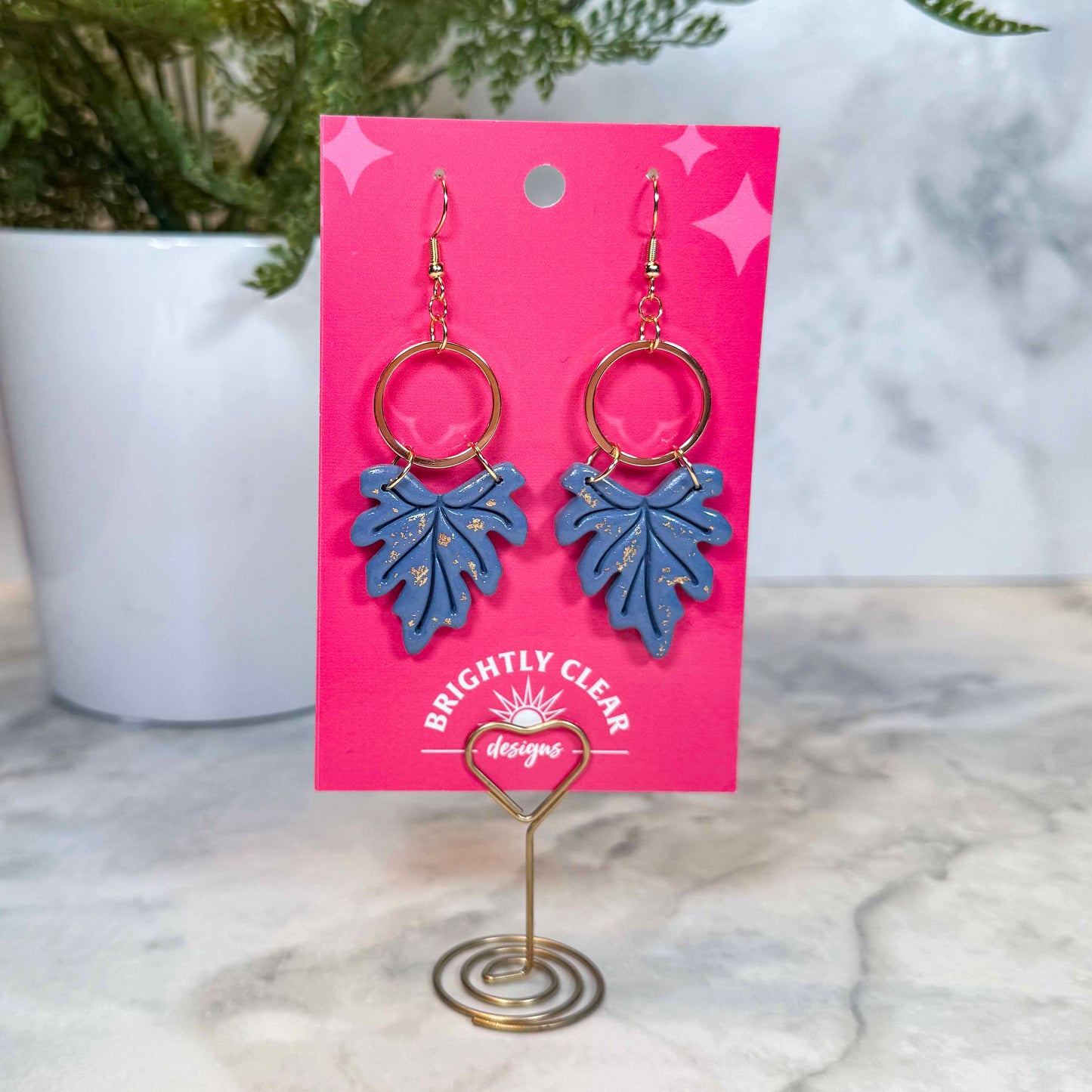 Hawthorn Leaf Earrings