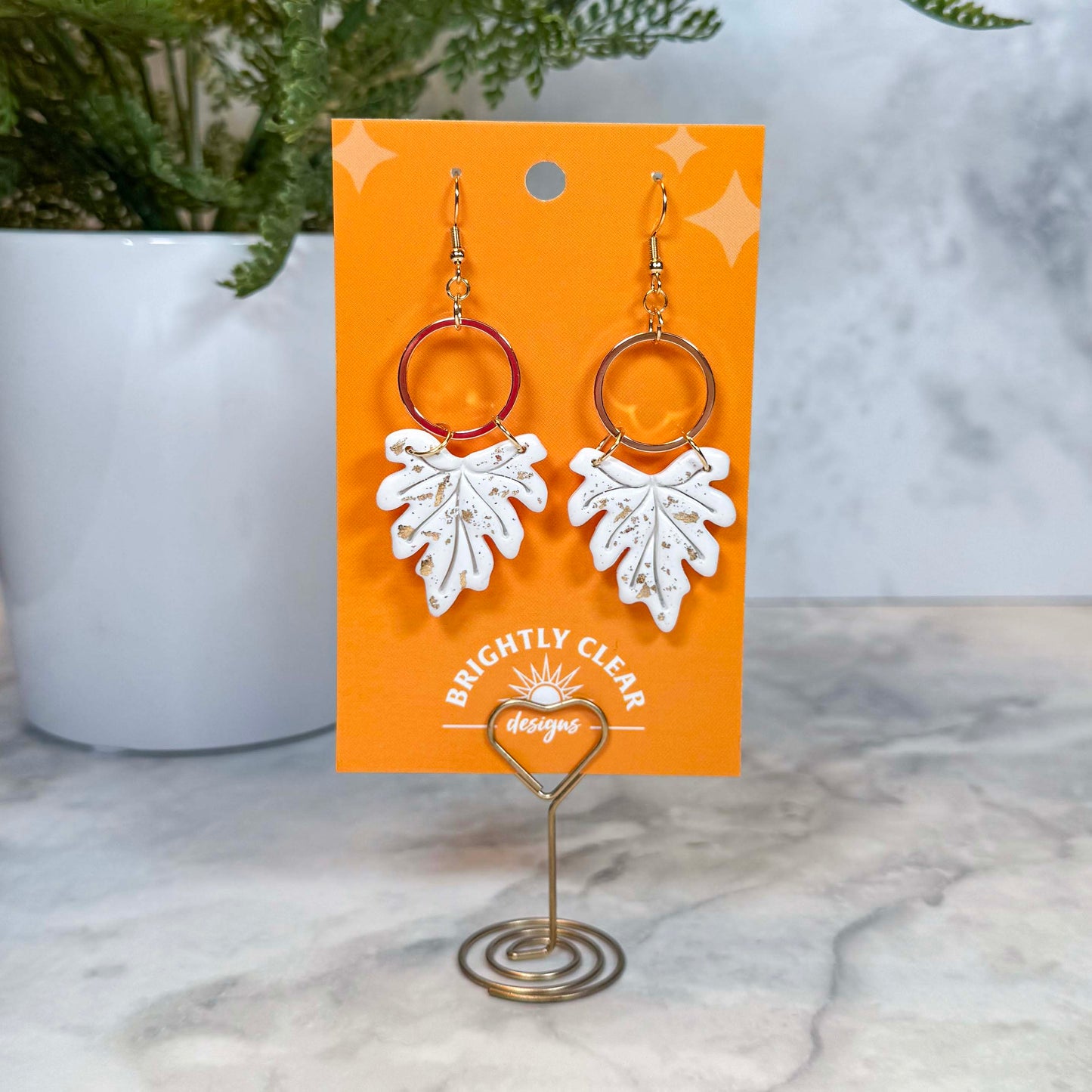 Hawthorn Leaf Earrings