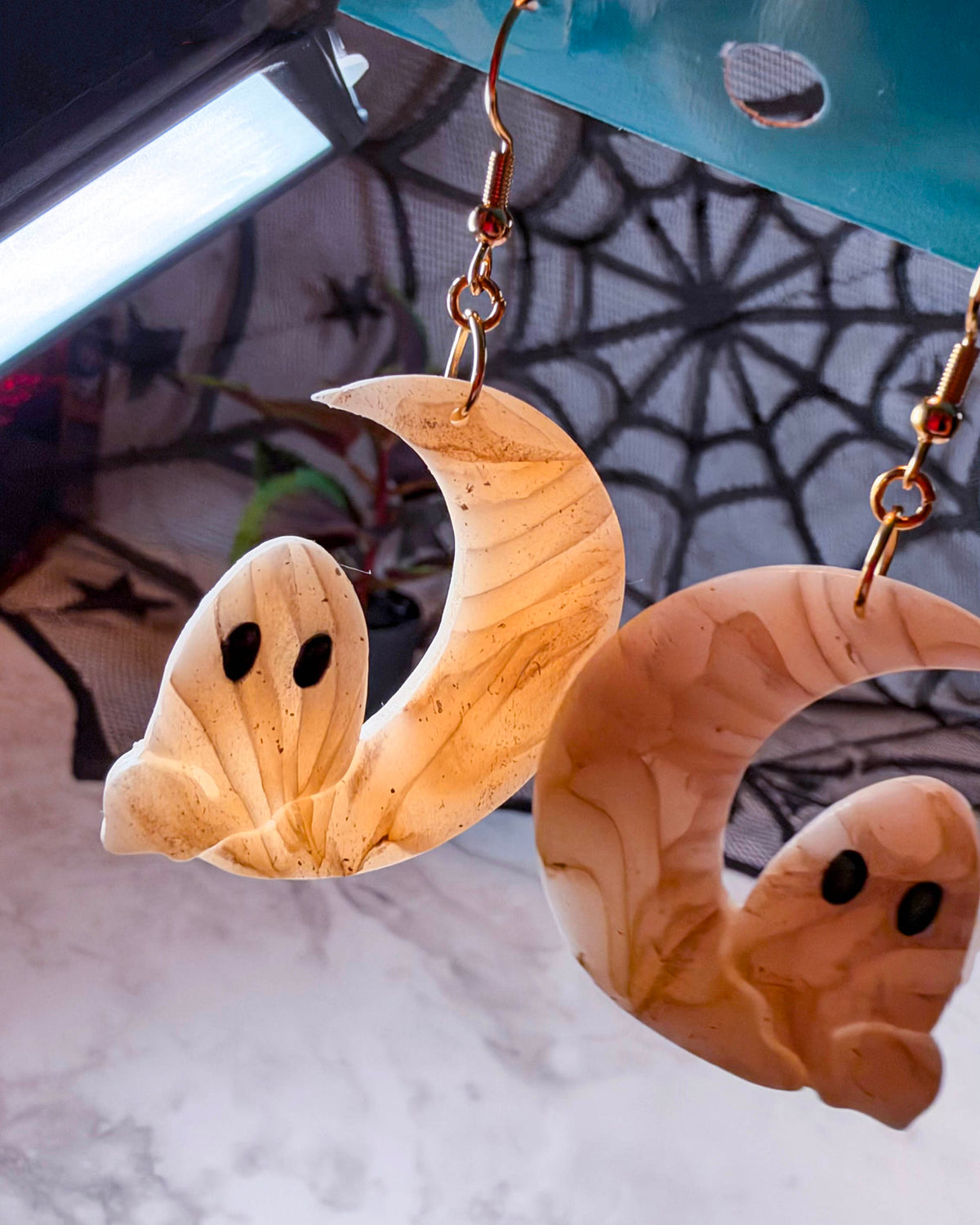 Ghost Moon Earrings