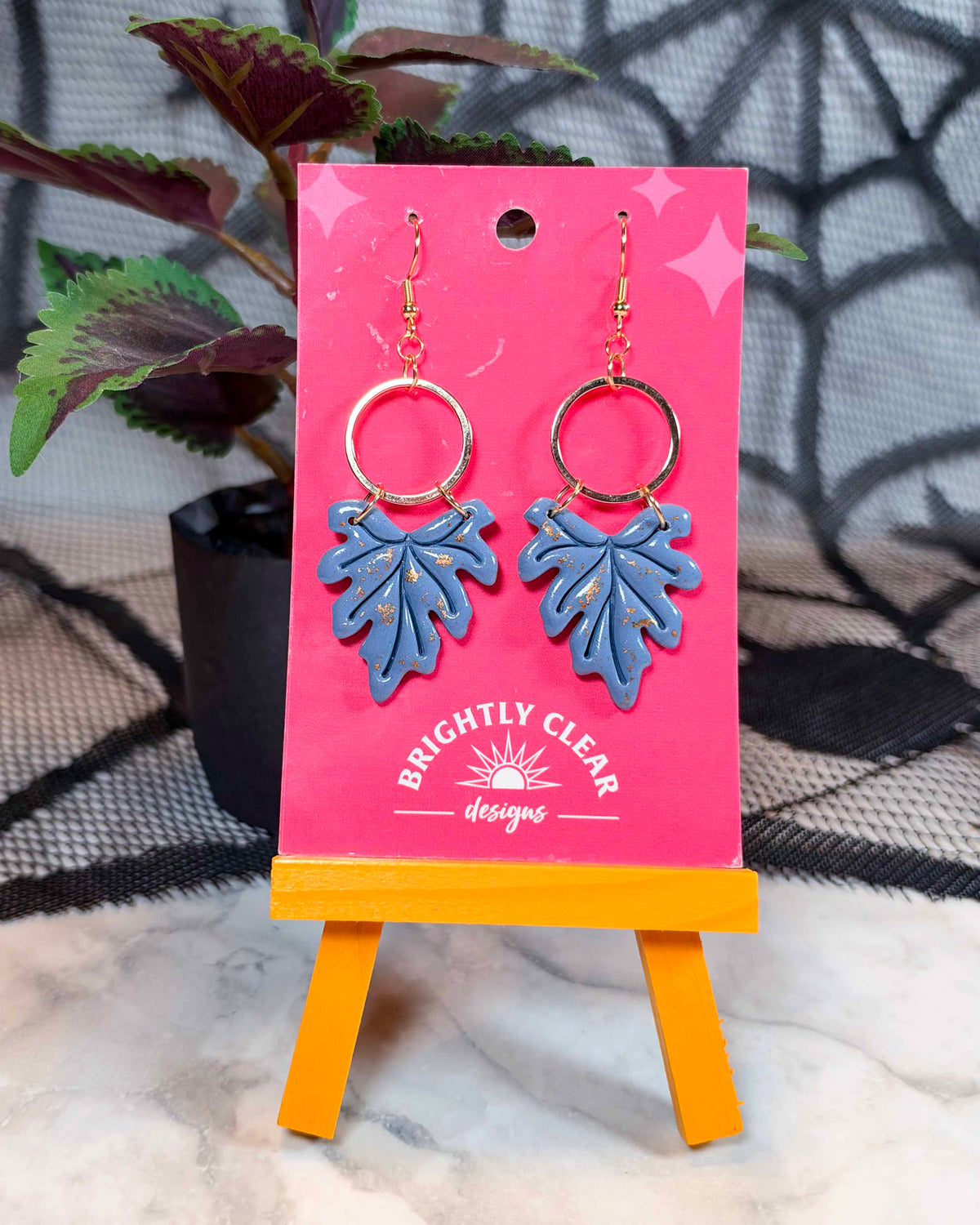Hawthorne Gilded Leaf Earrings