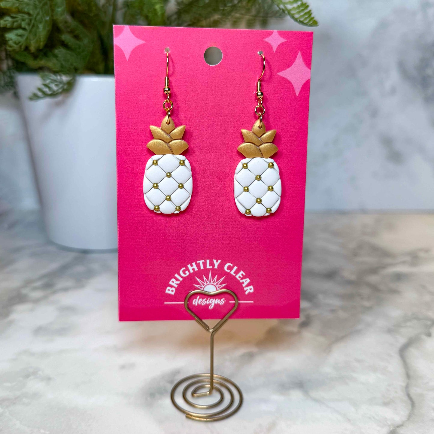 Gilded Pineapple Earrings