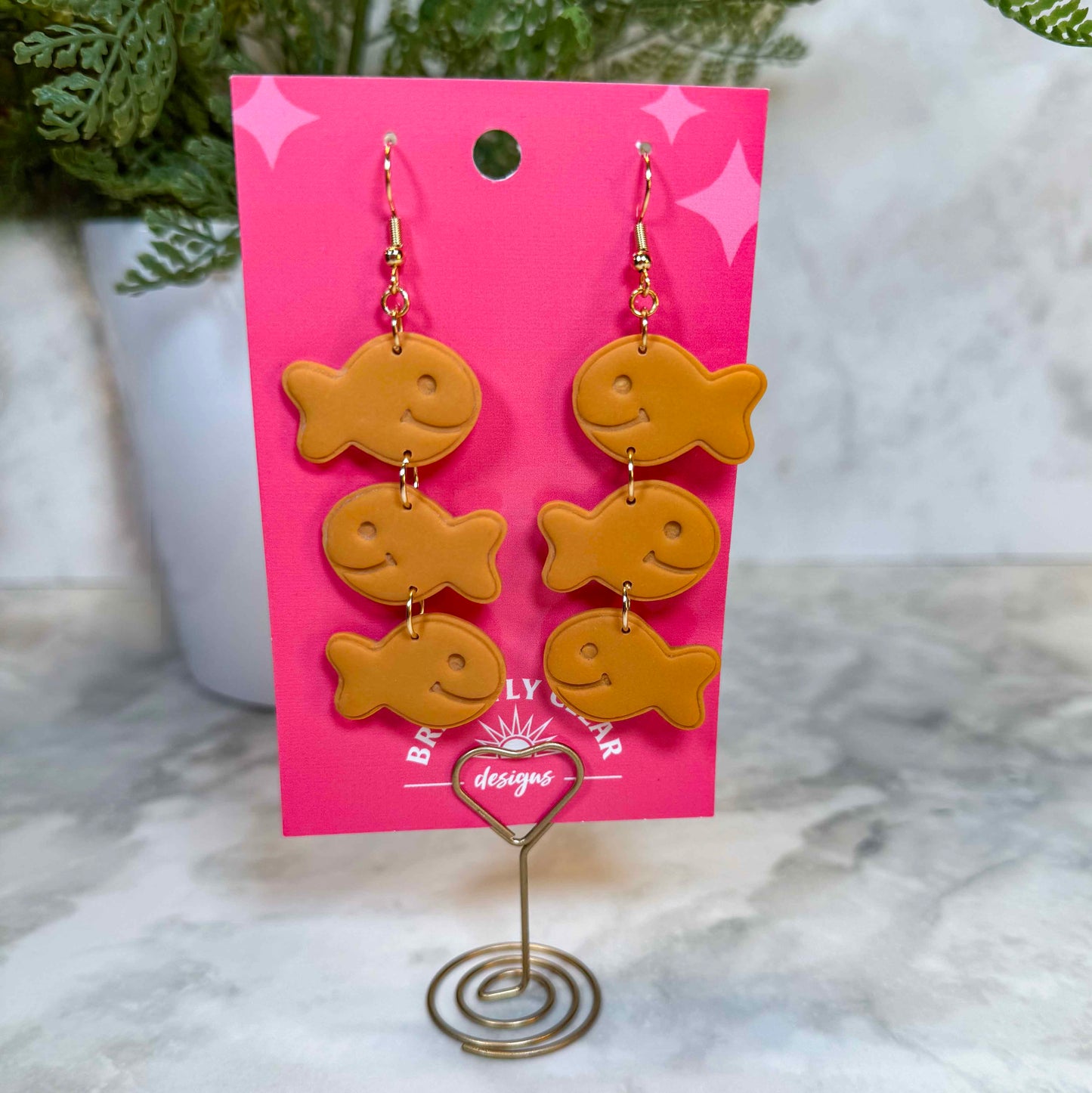 Goldfish String Earrings