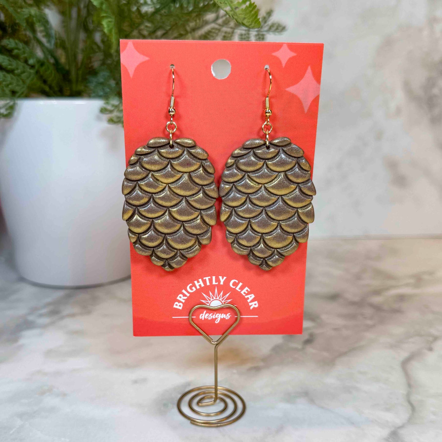 Pinecone Earrings
