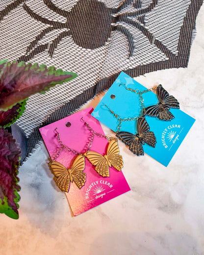 Butterfly Spiderweb Earrings