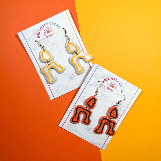 Squiggles, Fall Earrings