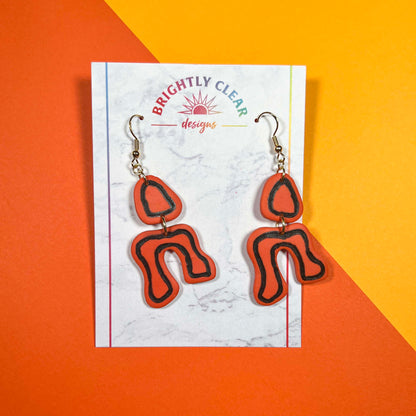 Squiggles, Fall Earrings