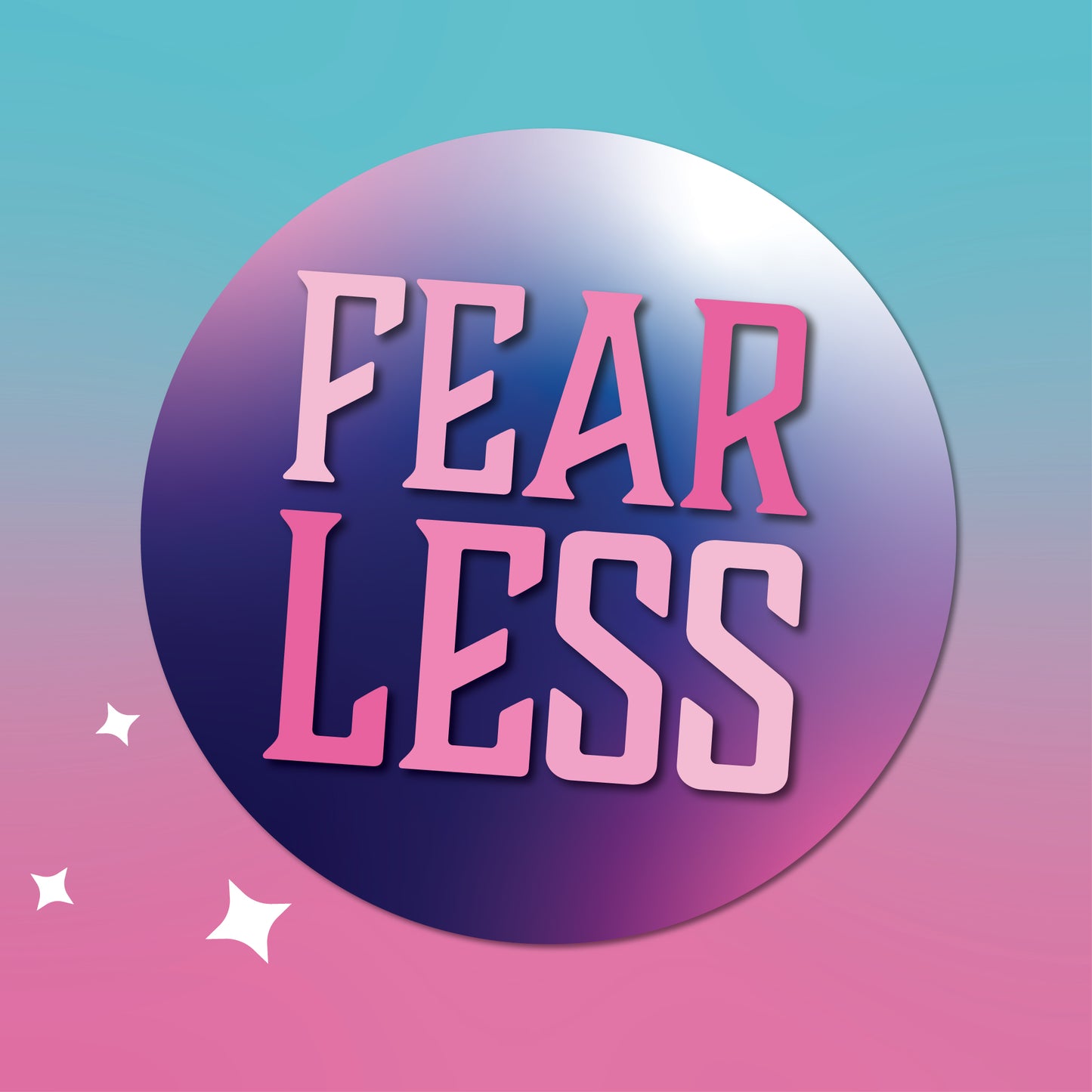 Fear Less Sticker