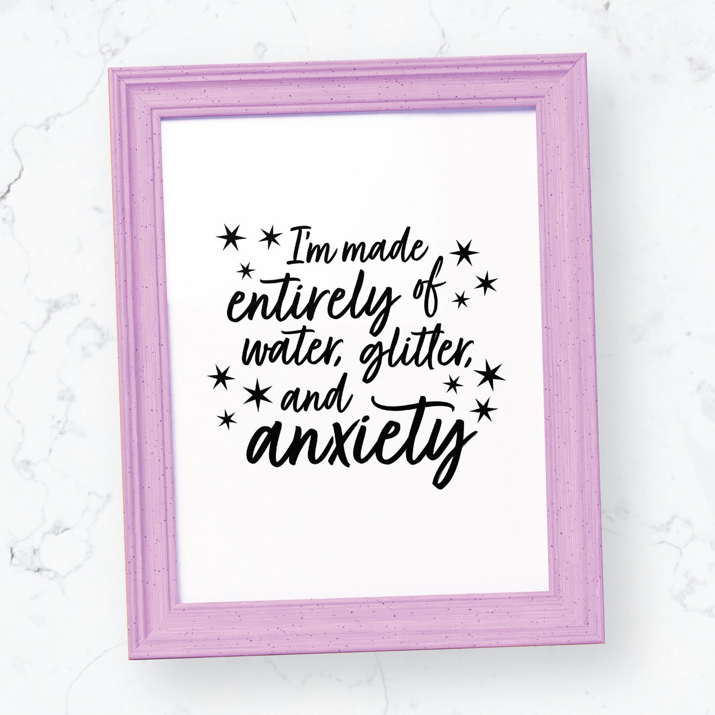 Glitter & Anxiety Print