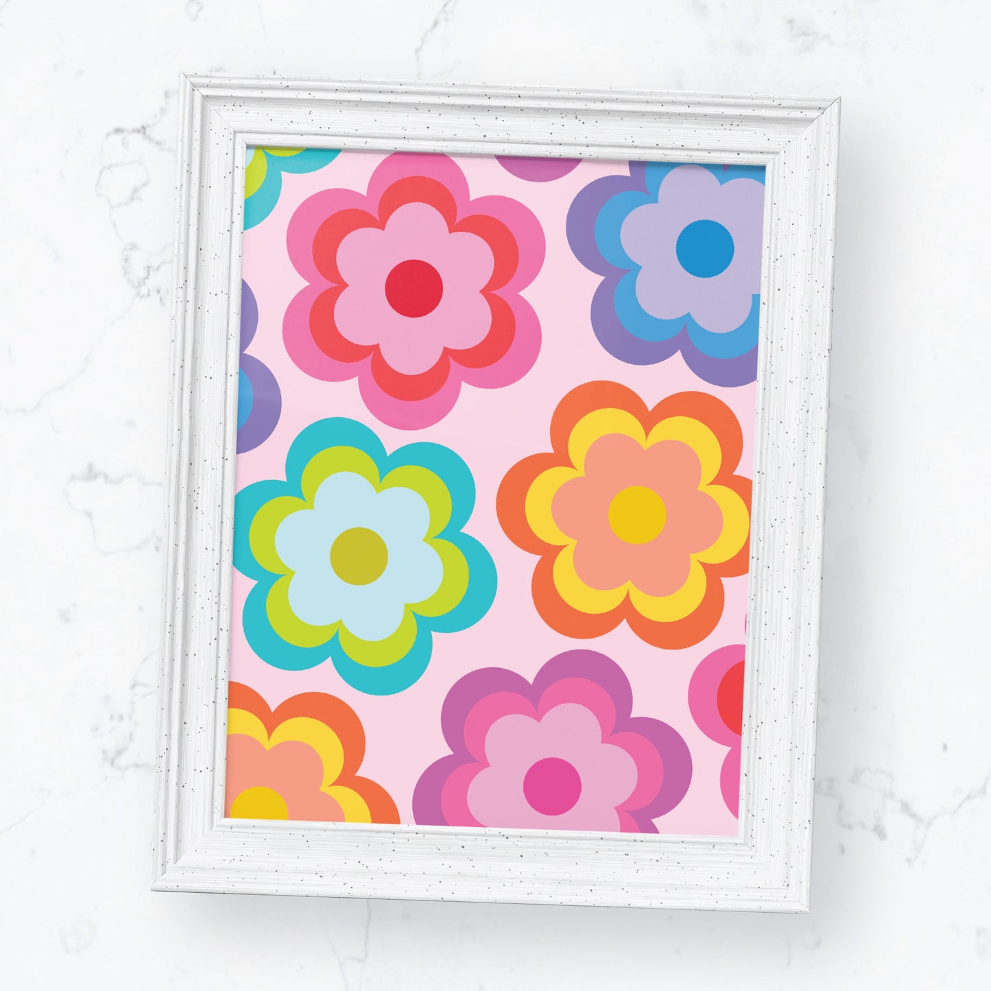 Groovy Flowers Print