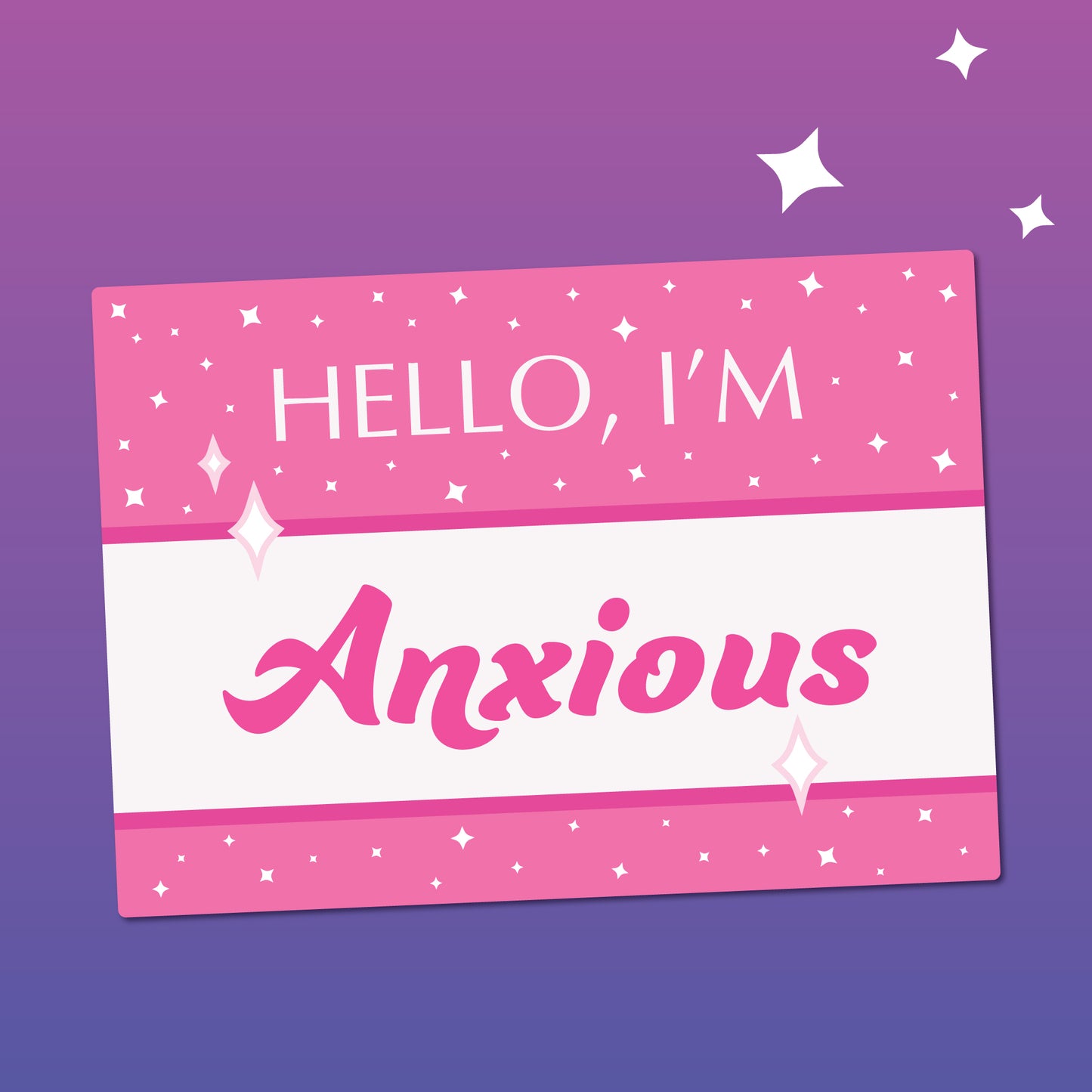 Hello, I'm Anxious Sticker