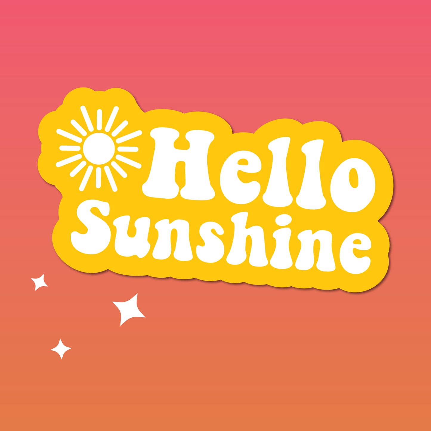 Hello Sunshine Sticker