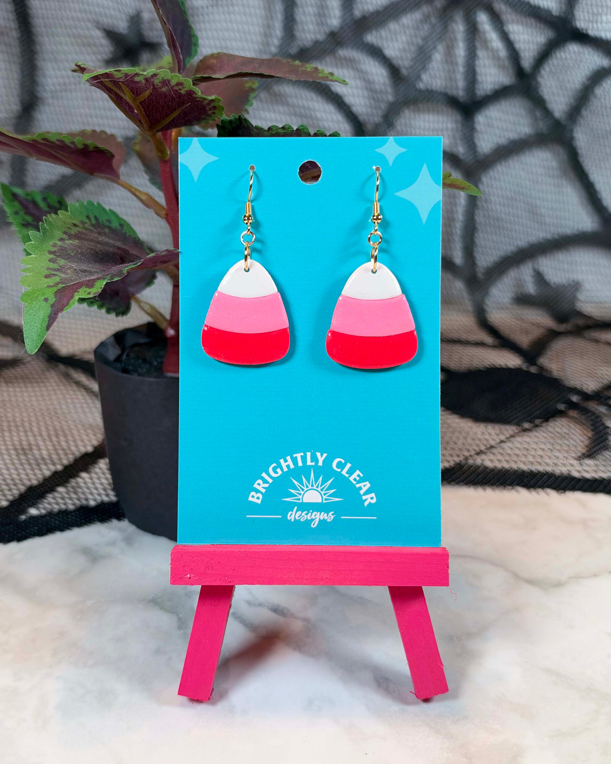 Candy Corn Earrings