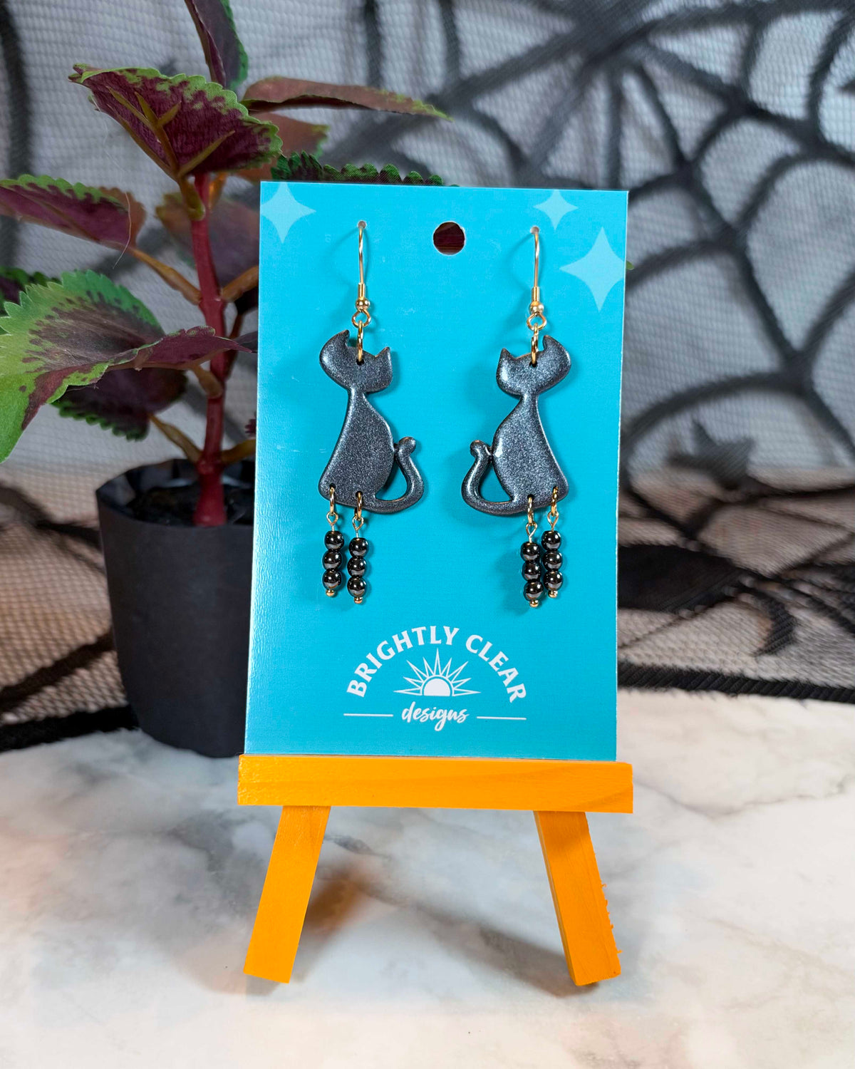 Wonky Cat Earrings