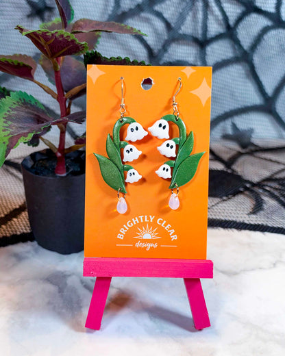Ghost Lily of the Valley Earrings