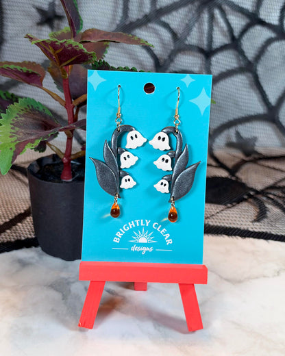 Ghost Lily of the Valley Earrings