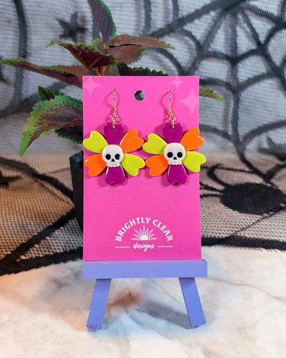 Skull Bloom Earrings