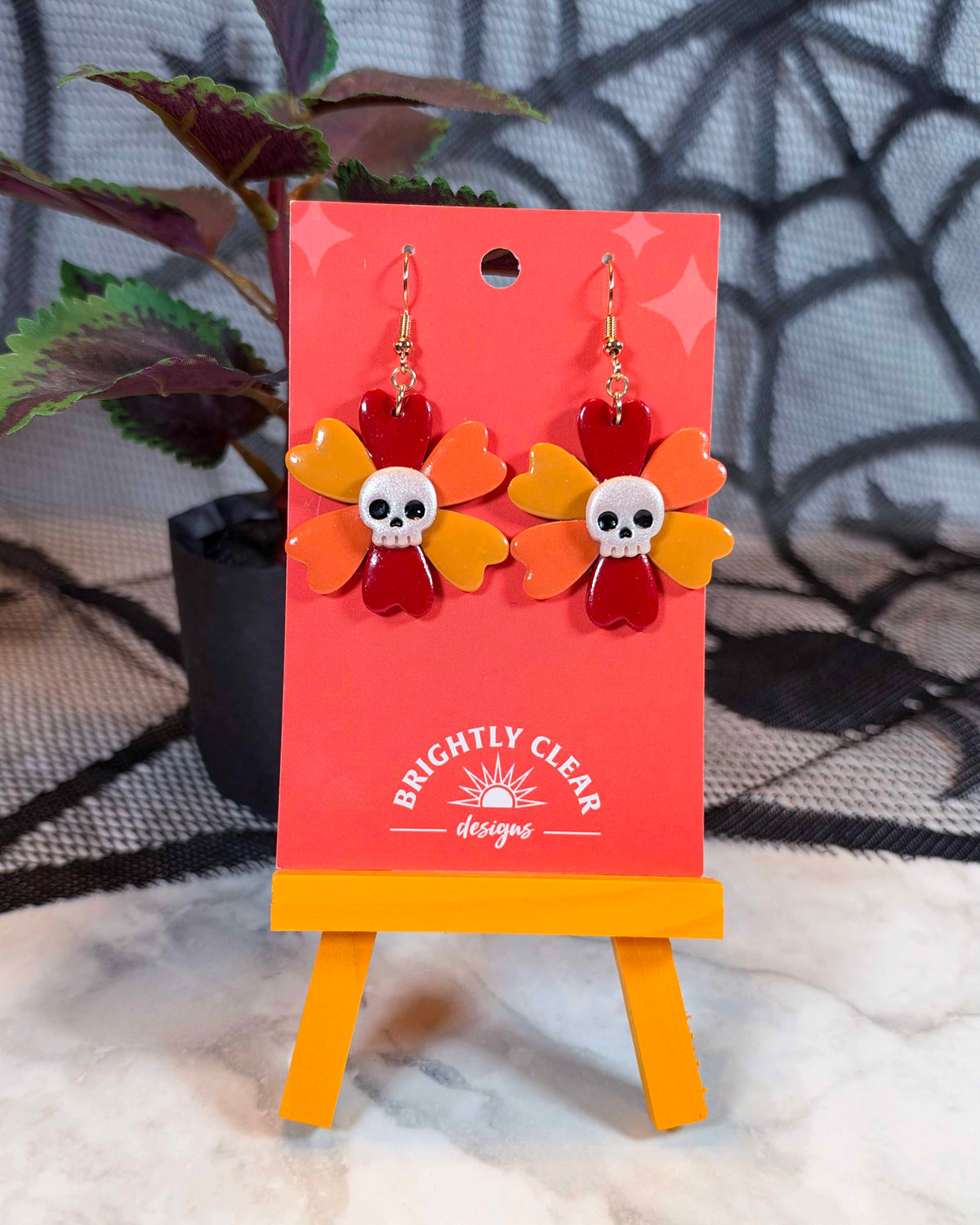 Skull Bloom Earrings