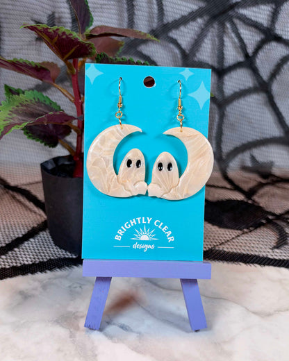 Ghost Moon Earrings