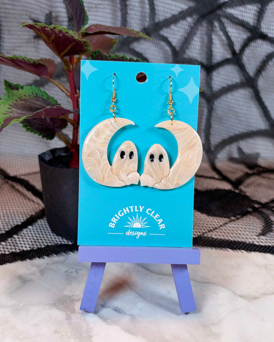Ghost Moon Earrings