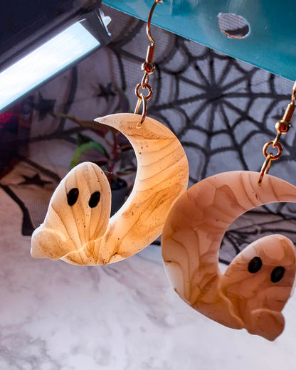 Ghost Moon Earrings