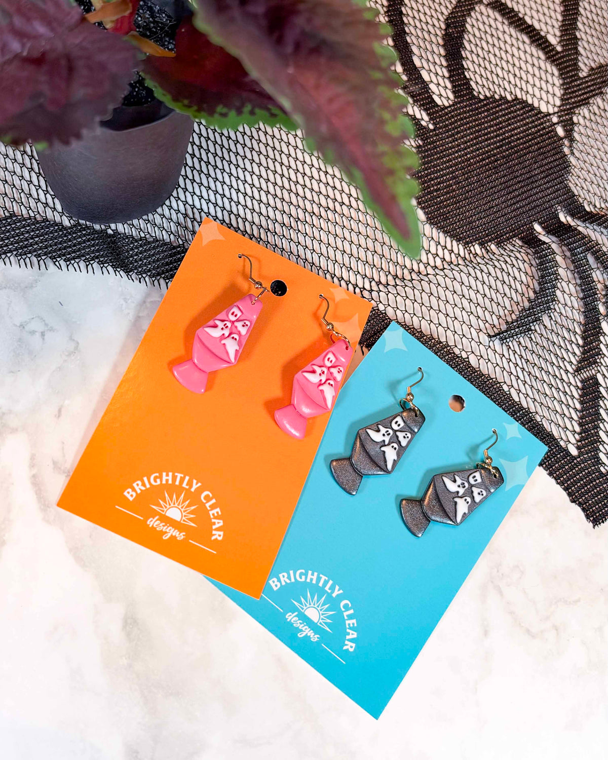 Ghost Lava Lamp Earrings