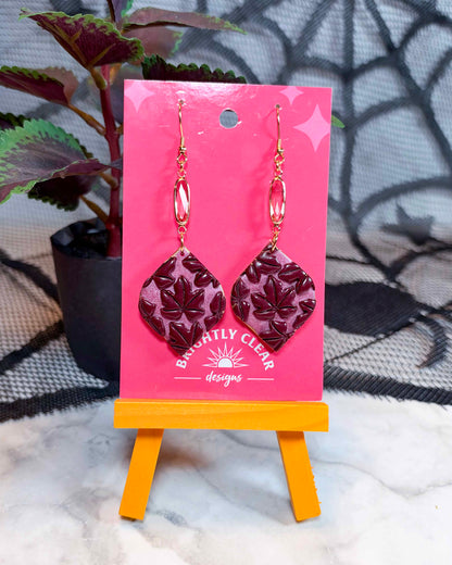 Maple Leaf Mosaic Earrings