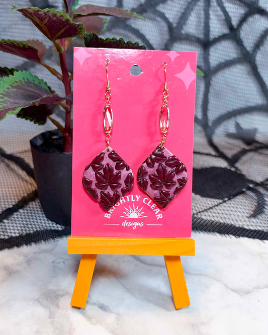 Maple Leaf Mosaic Earrings