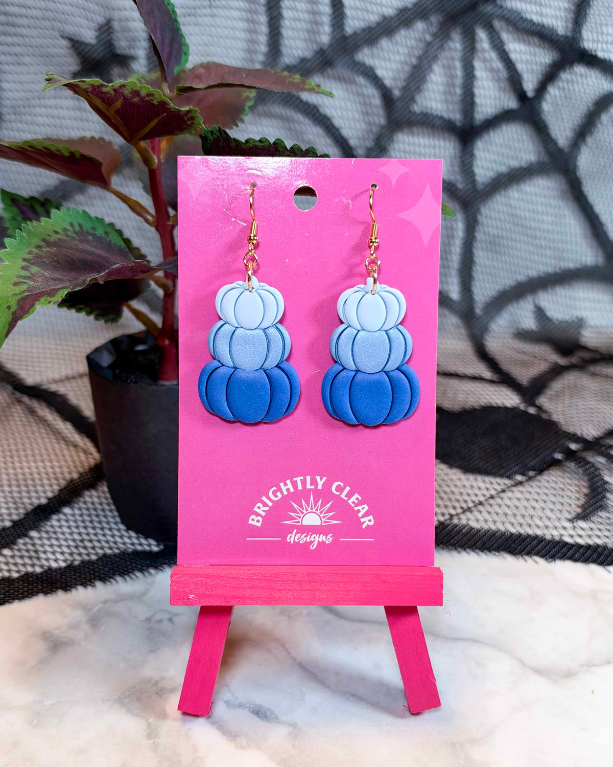 Pumpkin Shimmer Stack Earrings