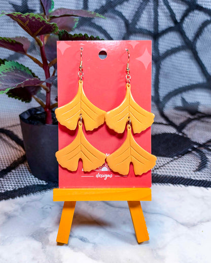Ginkgo Leaf Earrings