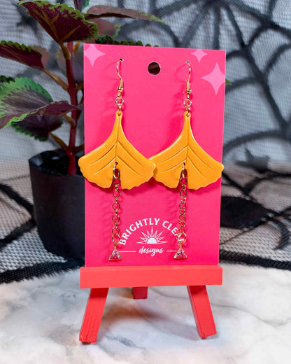 Ginkgo Leaf Earrings