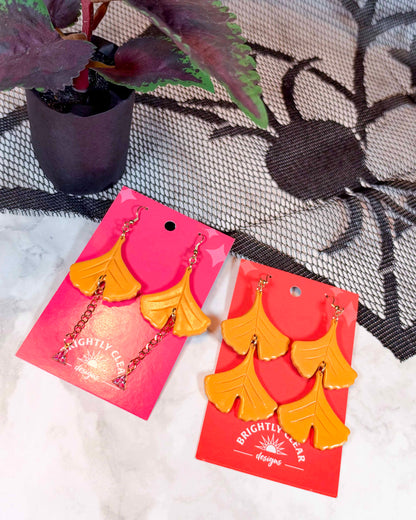 Ginkgo Leaf Earrings
