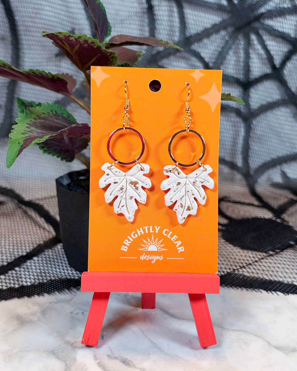 Hawthorne Gilded Leaf Earrings