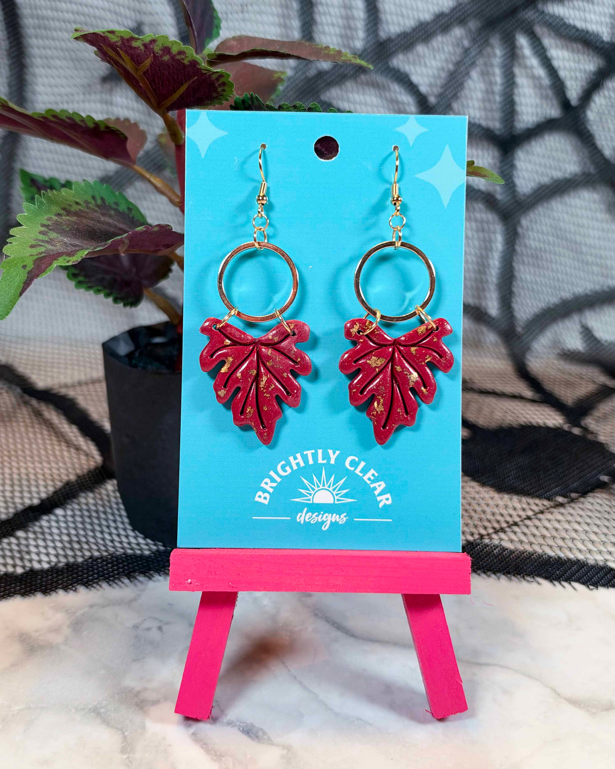 Hawthorne Gilded Leaf Earrings
