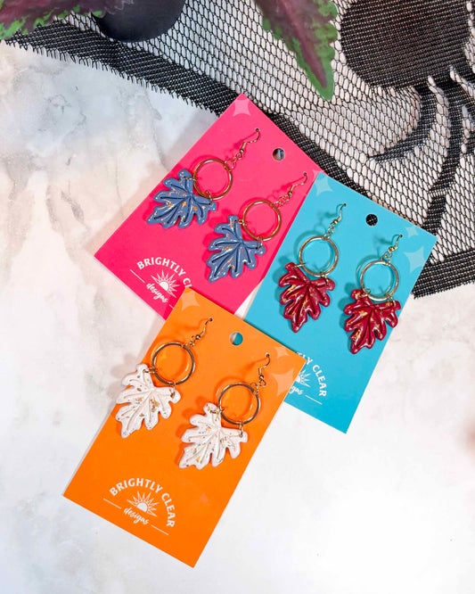 Hawthorne Gilded Leaf Earrings