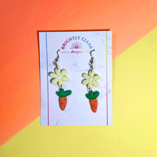 Carrot Flower Earrings