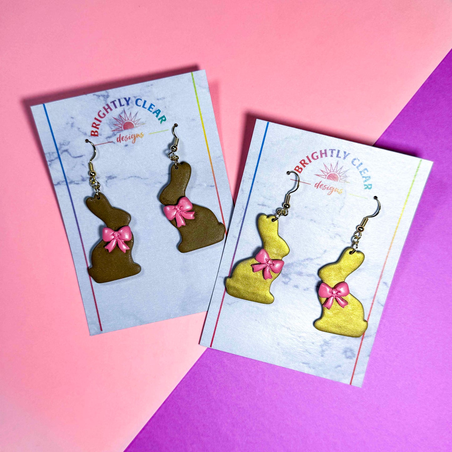 Chocolate Bunny Earrings