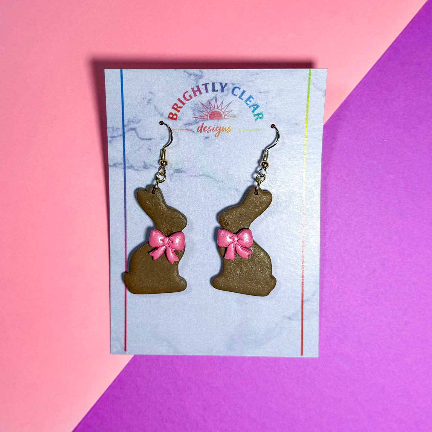 Chocolate Bunny Earrings