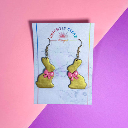 Chocolate Bunny Earrings