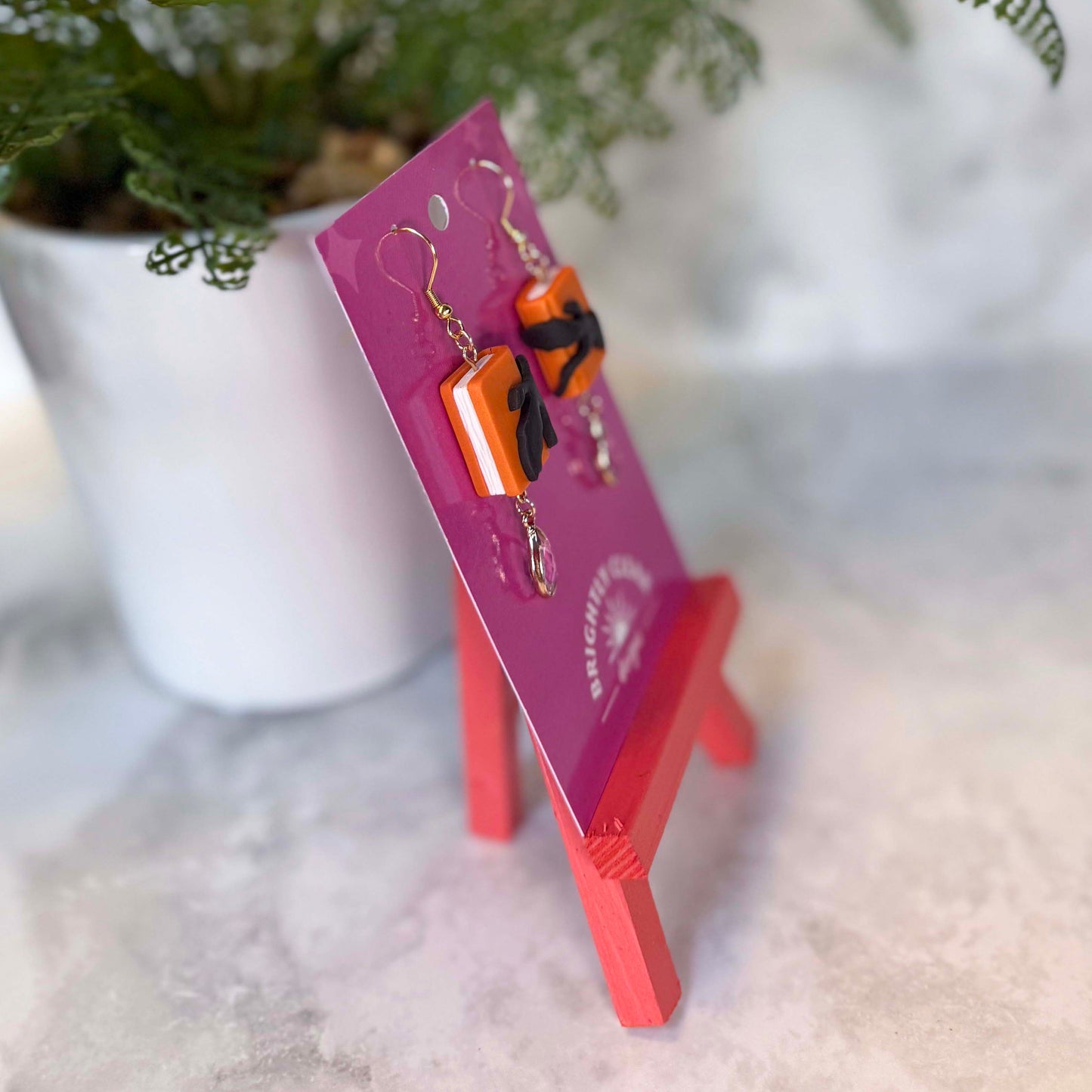 Book Earrings