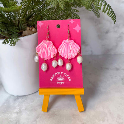 Shell & Pearl Earrings