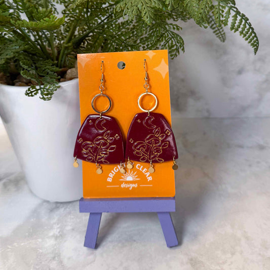 Mushroom Scene Earrings