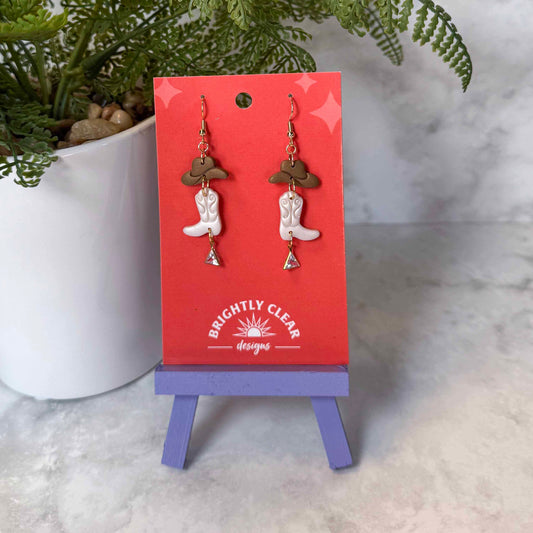 Boots & Hat - Mini Earrings