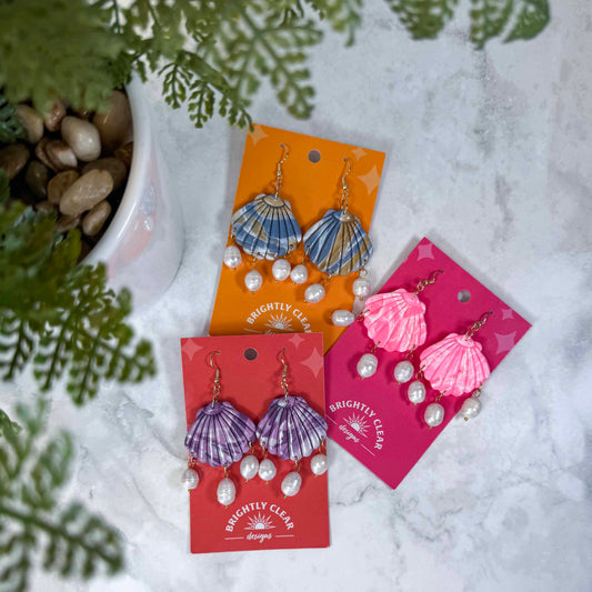 Shell & Pearl Earrings