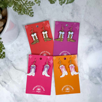 Boots & Bow Earrings
