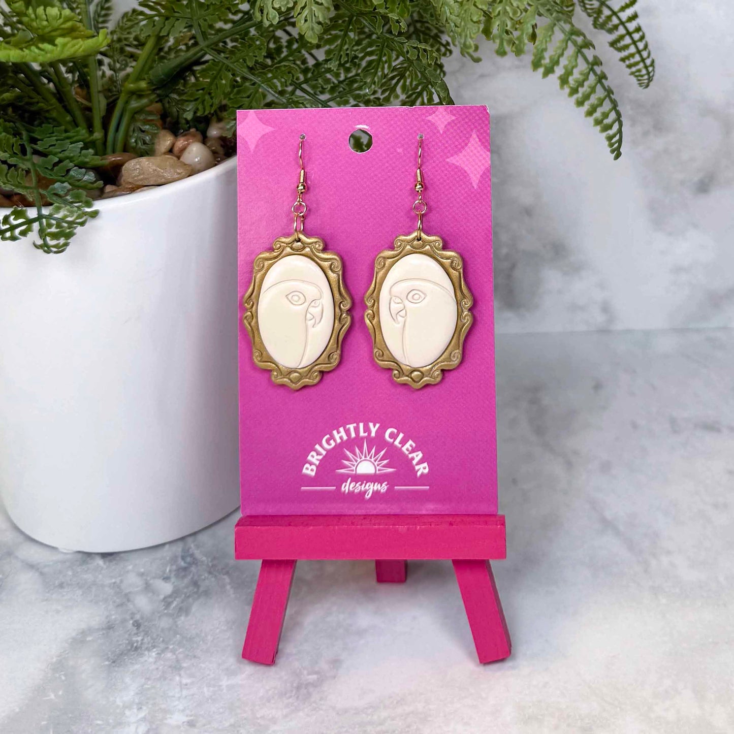 Pet Cameo Earrings