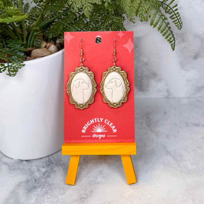 Pet Cameo Earrings