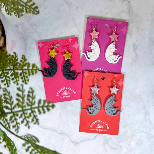 Cats in the Stars Earrings
