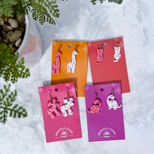 Animal Circus Earrings - Unusual