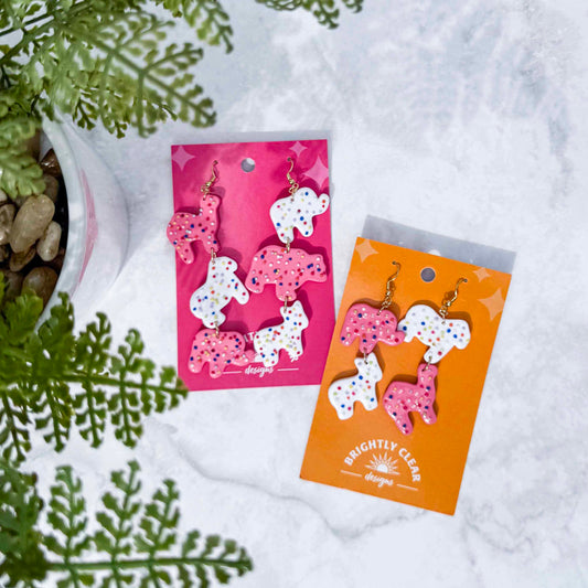 Animal Circus Earrings - Multi Dangle